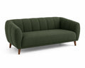 Canapé en tissu polyester vert 3 places